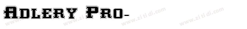 Adlery Pro字体转换